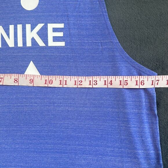 New Nike Running Icon Clash Tank Top Blue Size Small - Picture 7 of 9